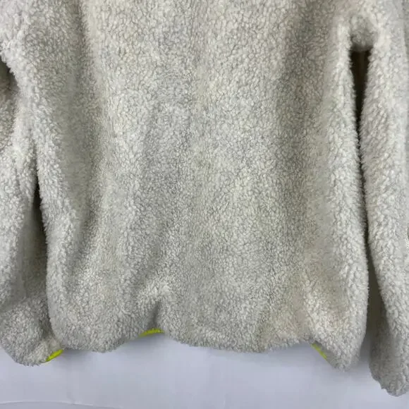 Icebreaker RealFleece Merino Wool High Pile 1/2 Zip Pullover Jacket Ecru M - Picture 8 of 11